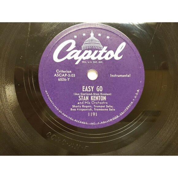 78RPM Stan Kenton, Easy Go - But Then You Kissed Me, (R180) - Picture 1 of 4